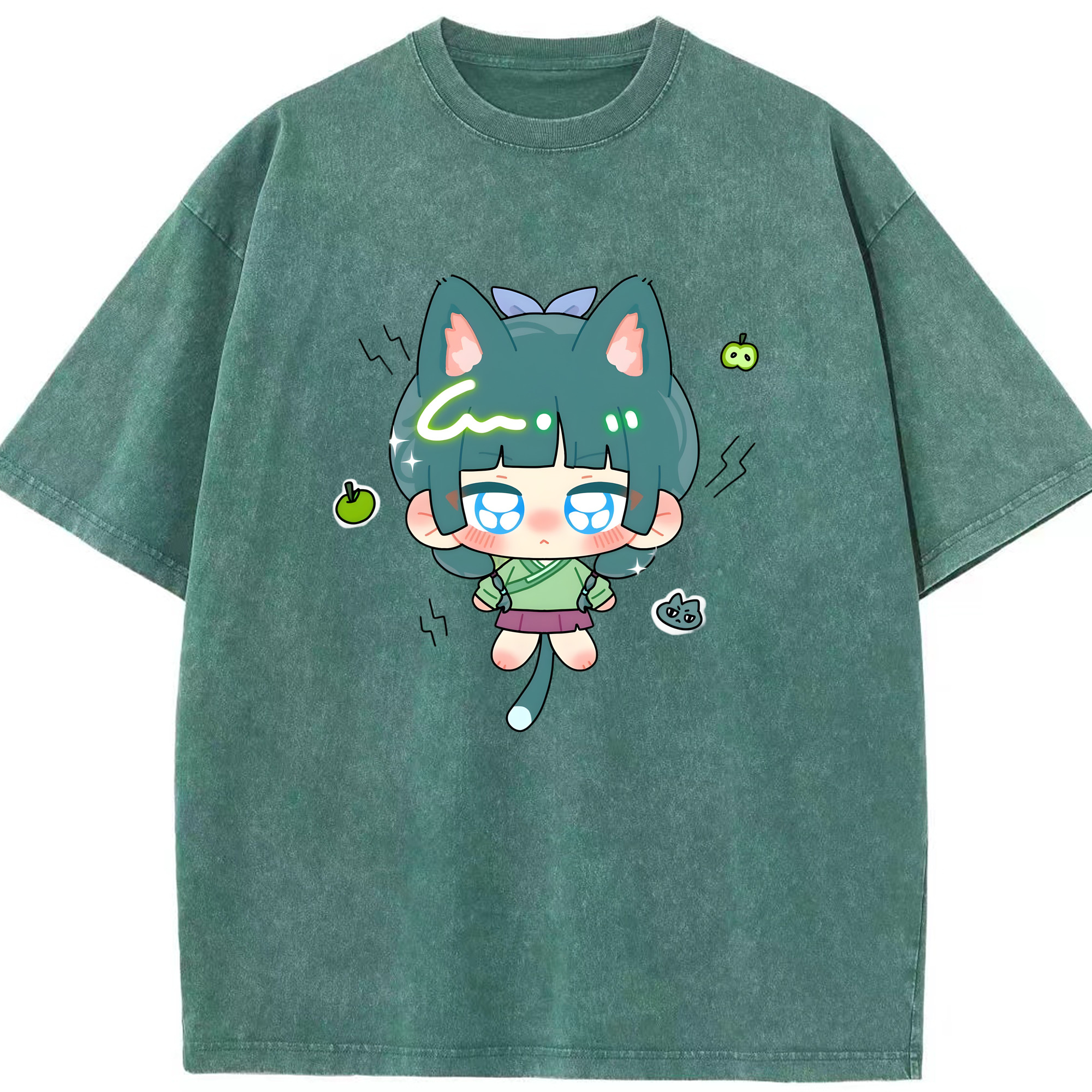 （画像用） 薬屋のひとりごと The Apothecary Diaries 綿100% ヴィンテージ風 半袖Tシャツ（フロントプリント）